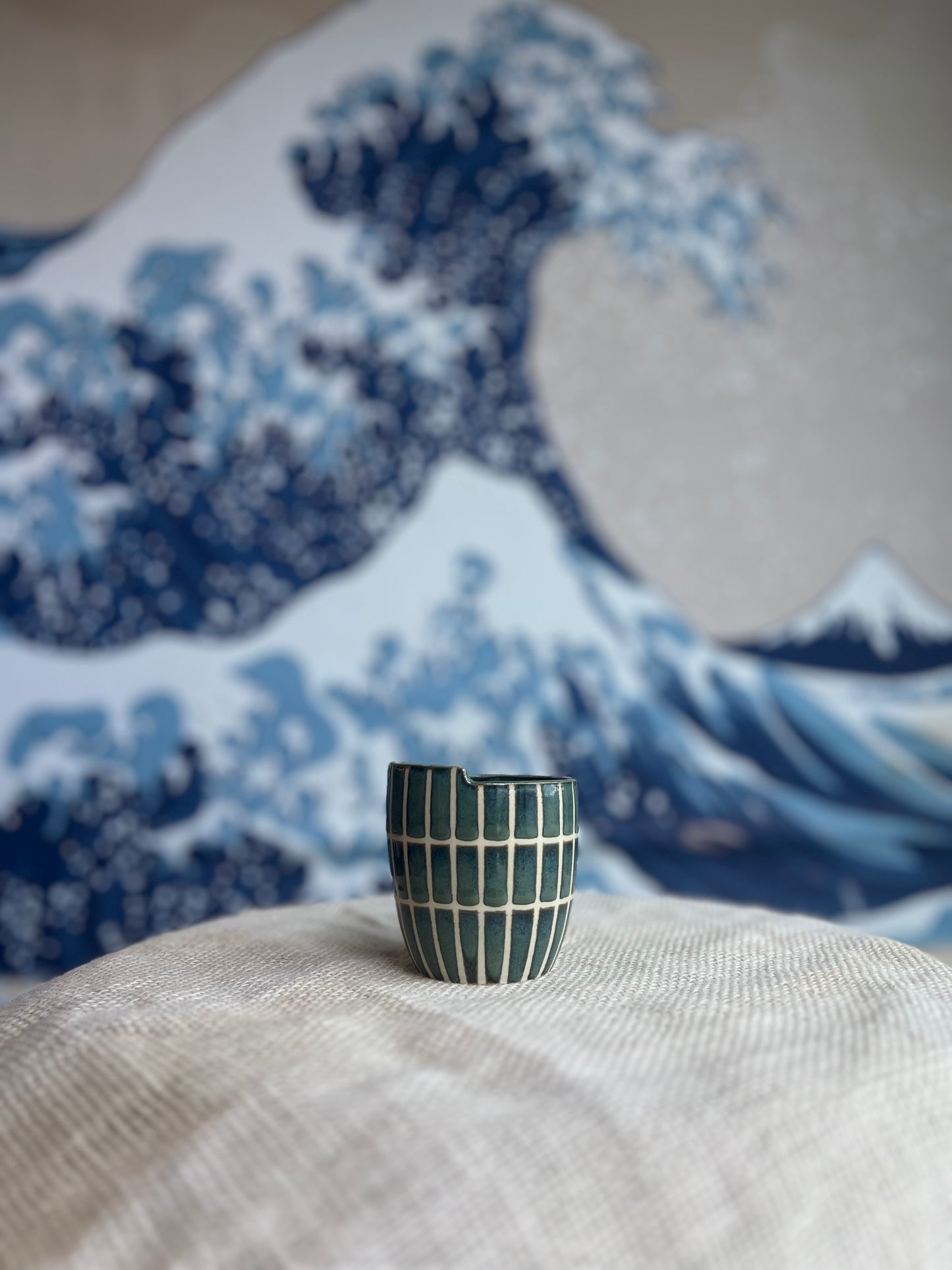 Green Tiles to-go mug | Mini