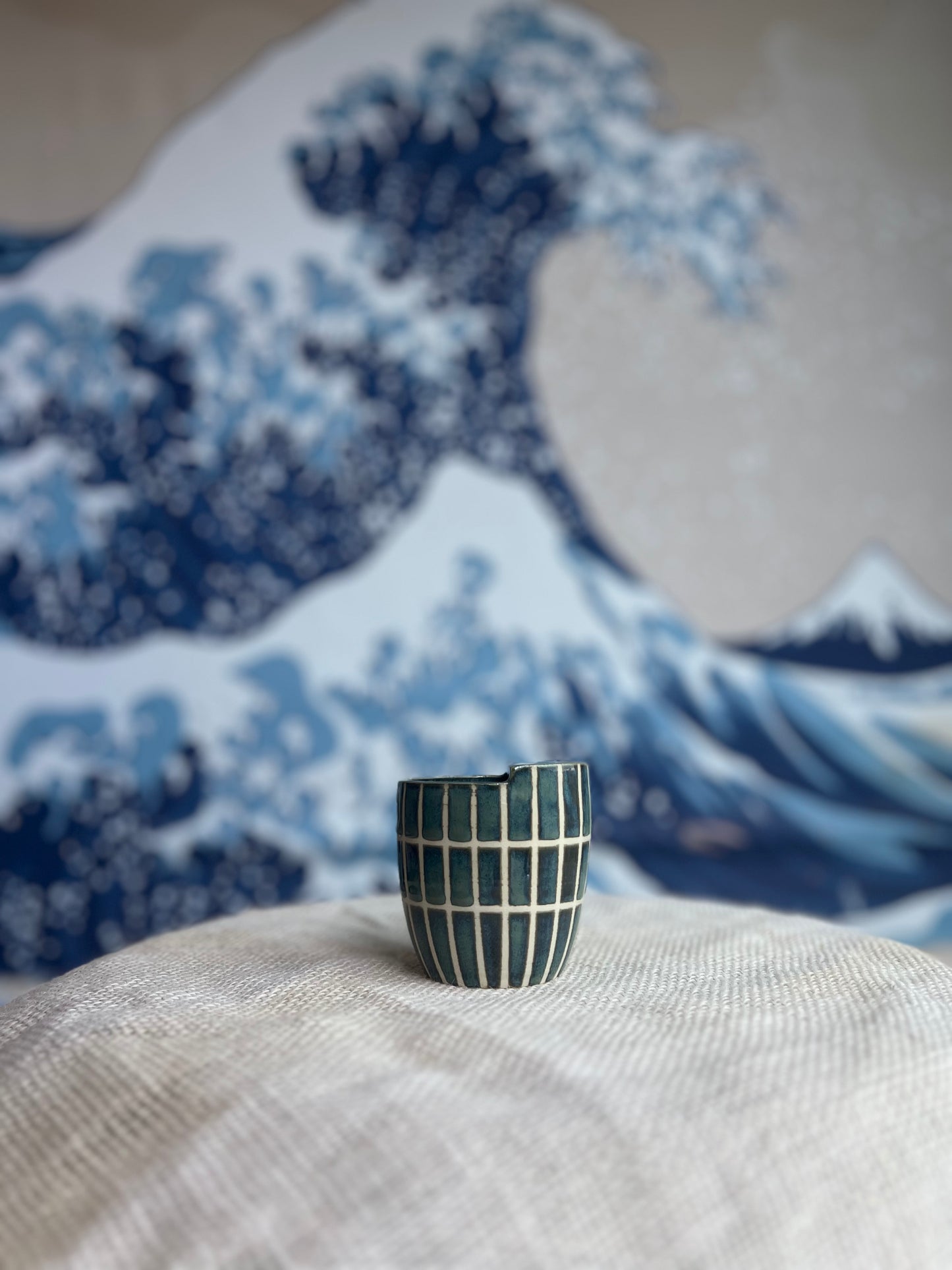 Green Tiles to-go mug | Mini