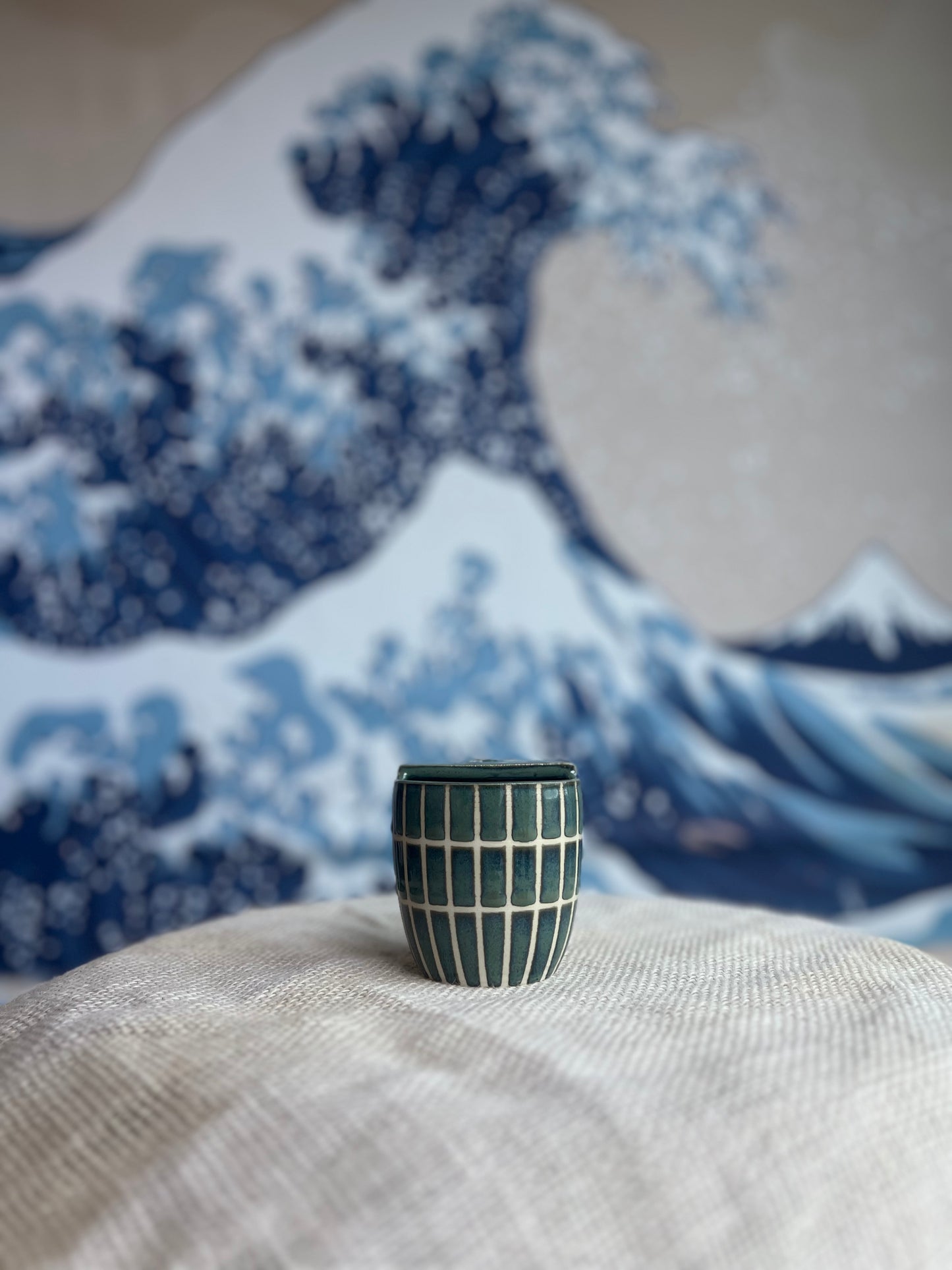 Green Tiles to-go mug | Mini