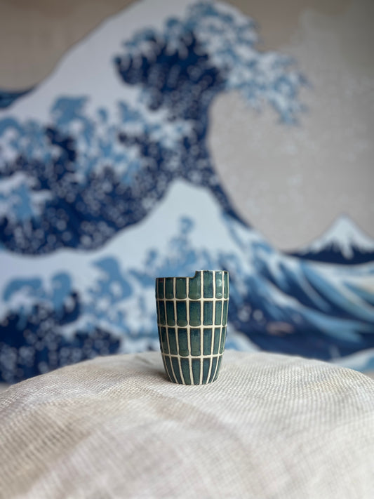 Green Tiles to-go mug | Small