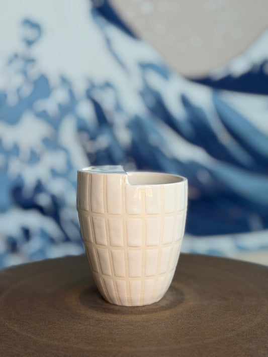 White Tiles to-go mug | Small