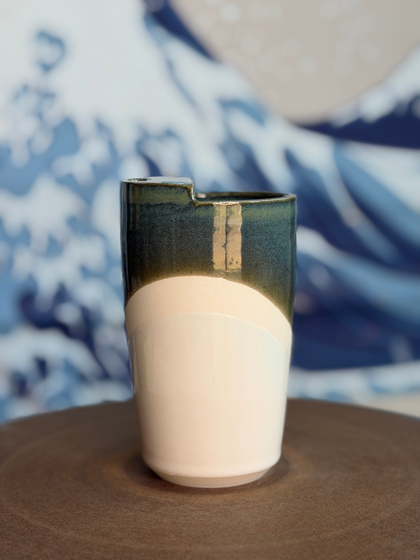 Green Split to-go mug | Tall