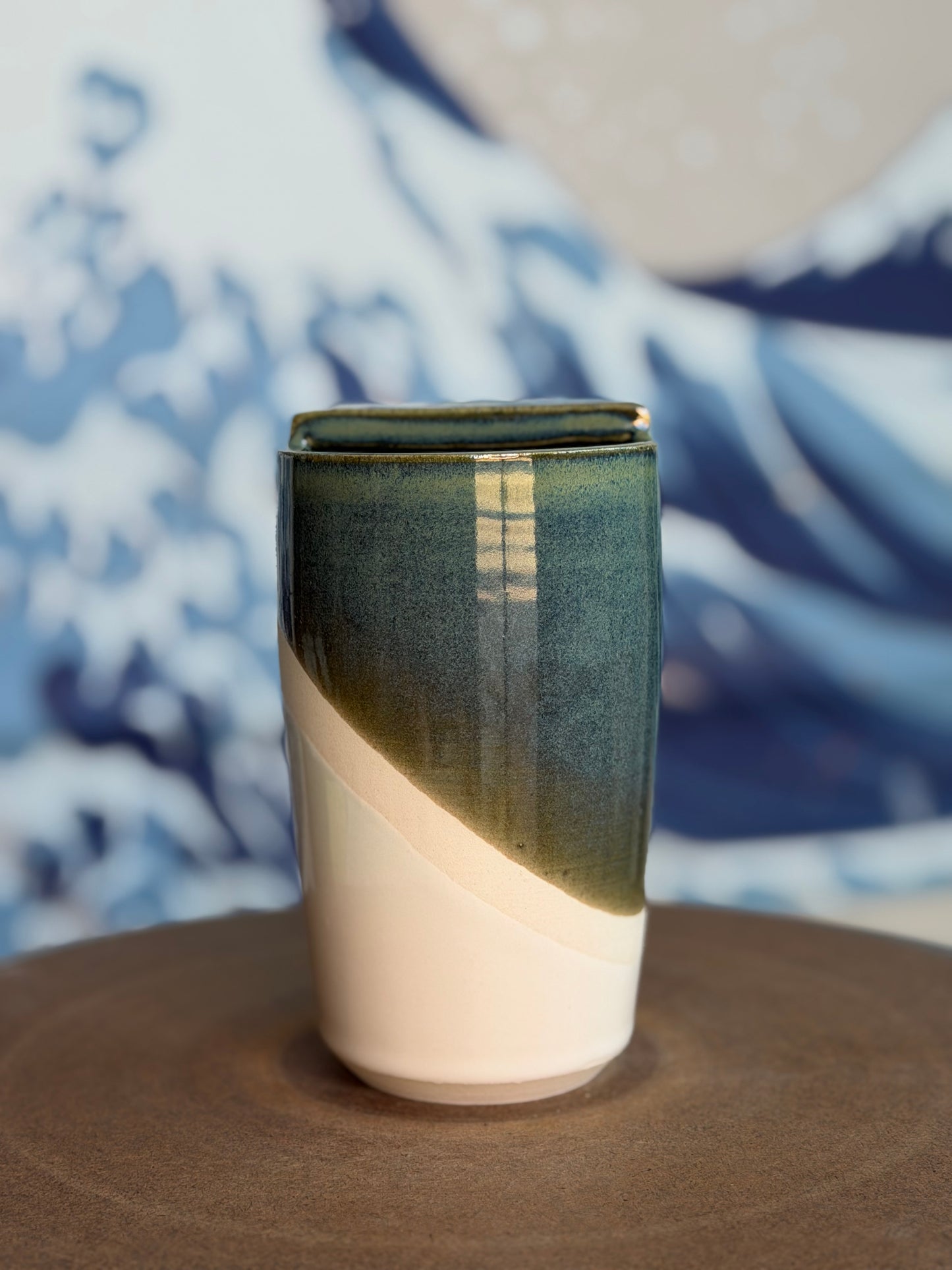 Green Split to-go mug | Tall