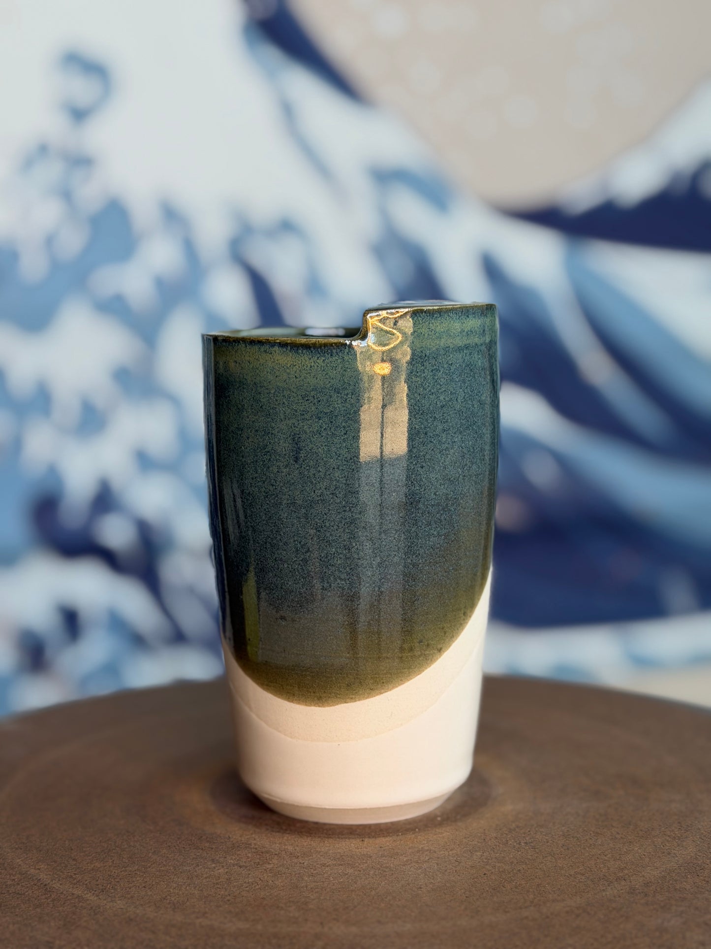 Green Split to-go mug | Tall