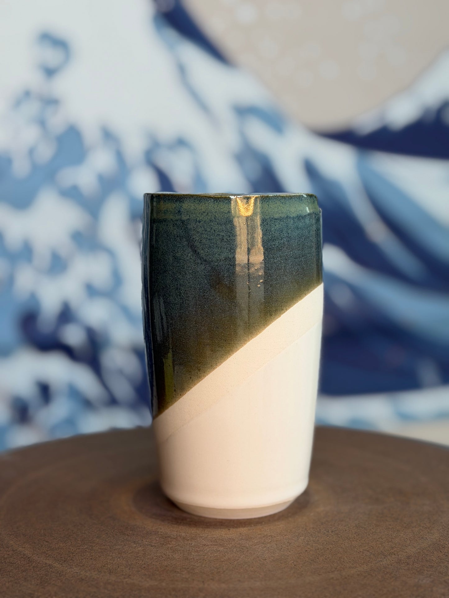 Green Split to-go mug | Tall