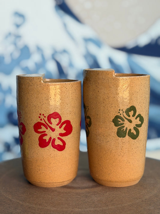 Hibiscus to-go mug | Tall