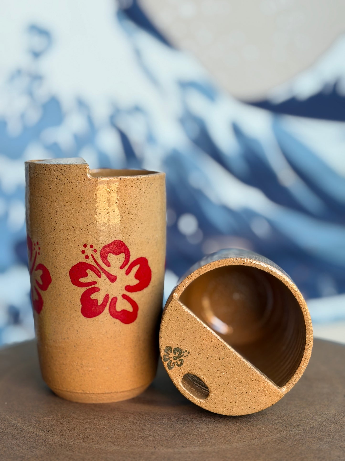 Hibiscus to-go mug | Tall