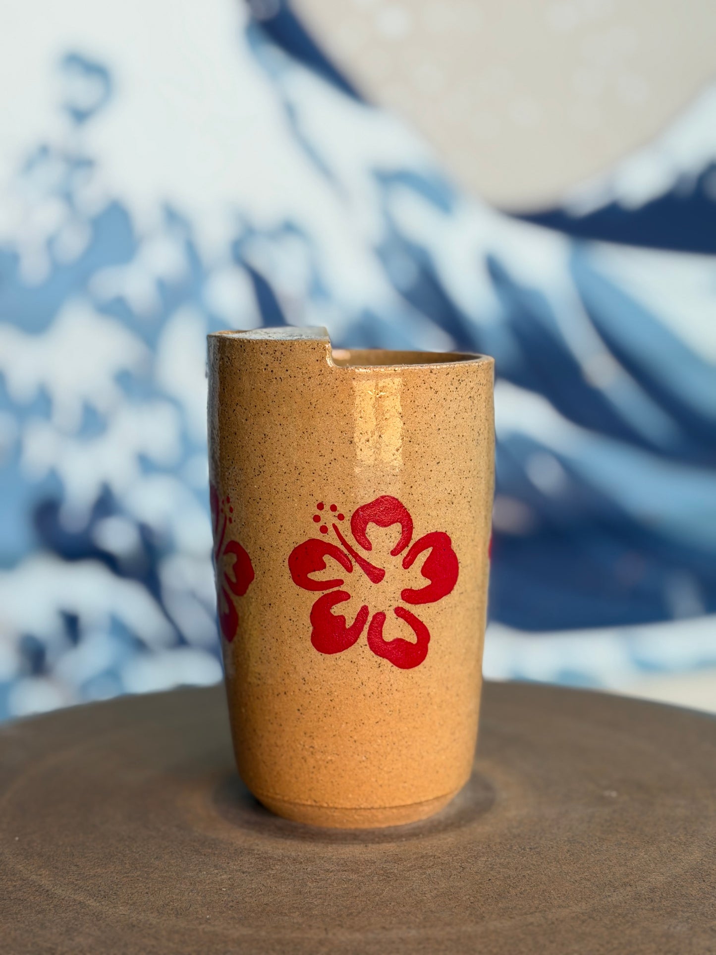 Hibiscus to-go mug | Tall