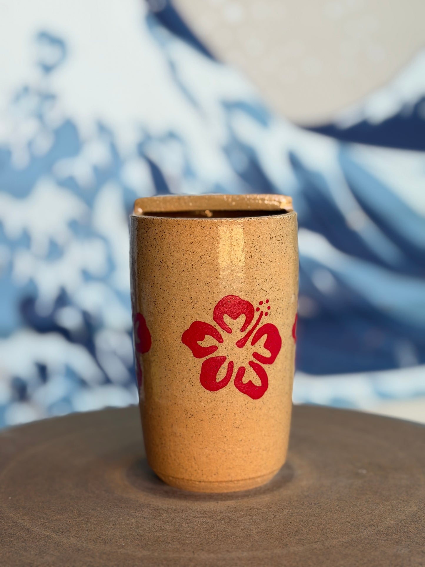 Hibiscus to-go mug | Tall