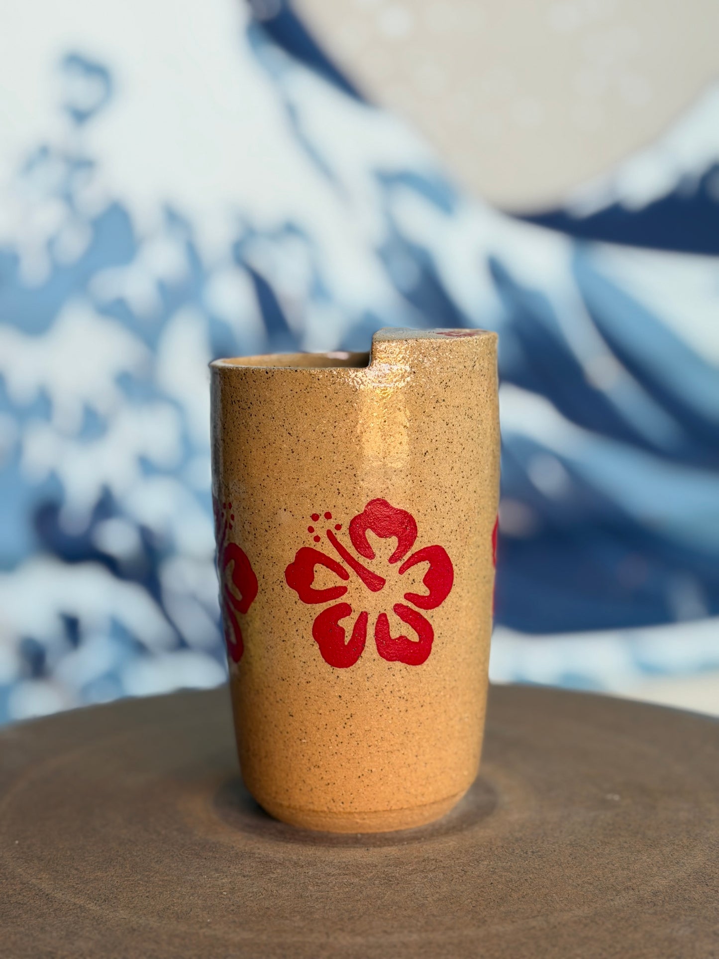 Hibiscus to-go mug | Tall