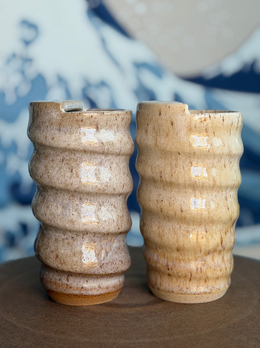 White Wash Swirl to-go mug | Tall