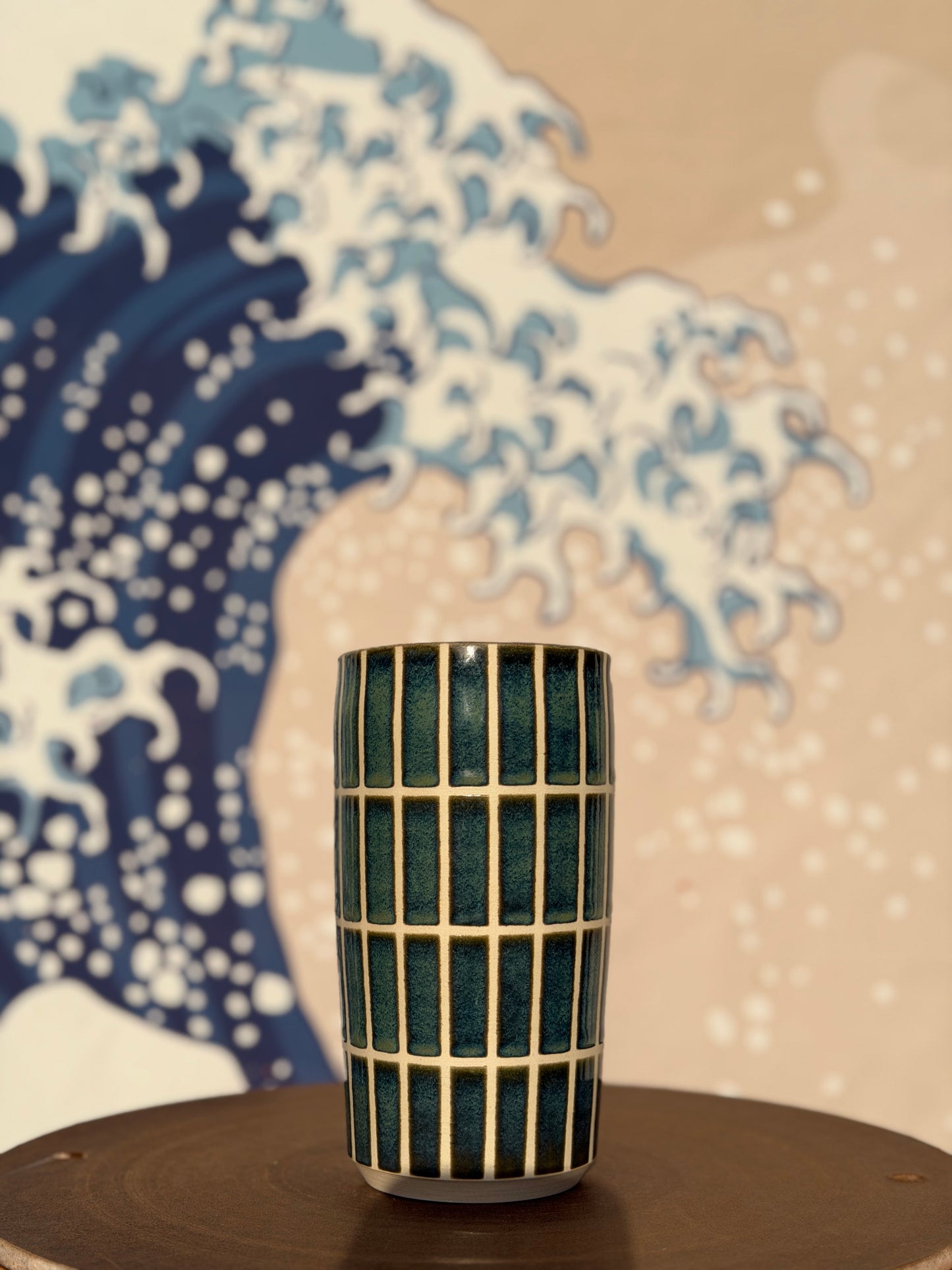 Green Tiles to-go mug | Tall