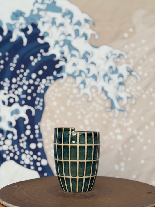 Green Tiles to-go mug | Small