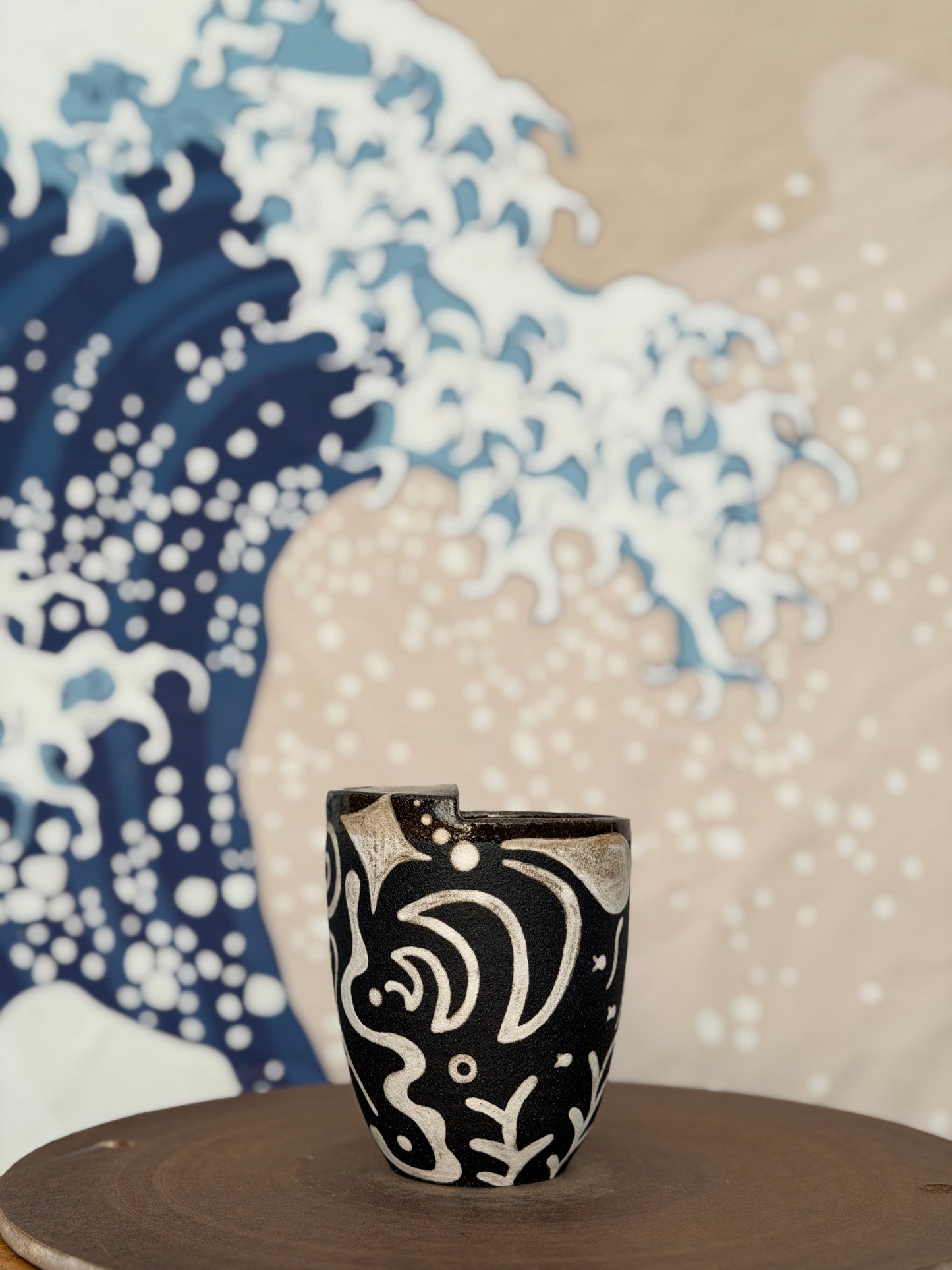 Dark Doodle #2 to-go mug | Small