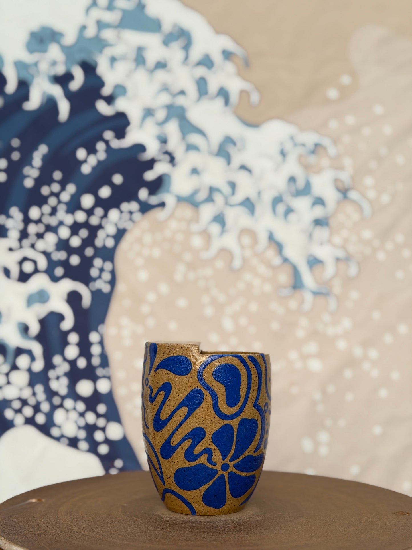 Blue Doodle to-go mug | Small