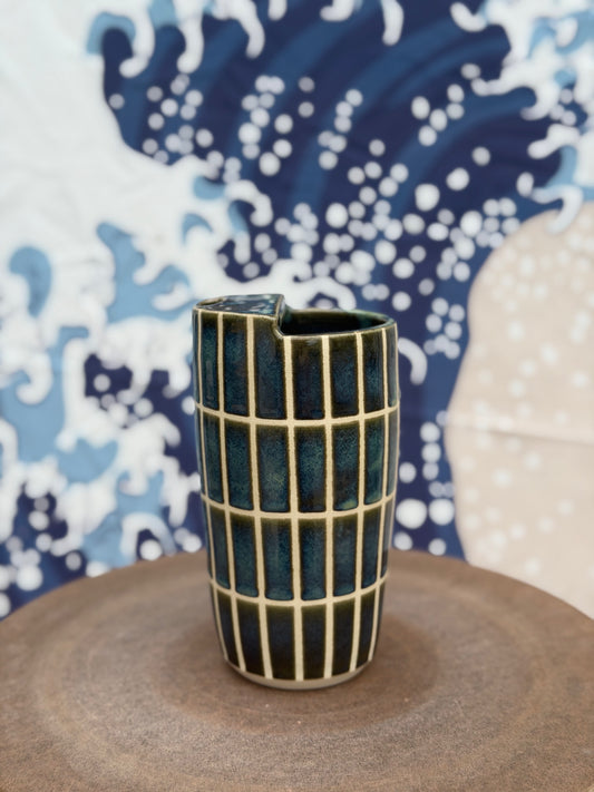 Green Tiles to-go mug | Tall