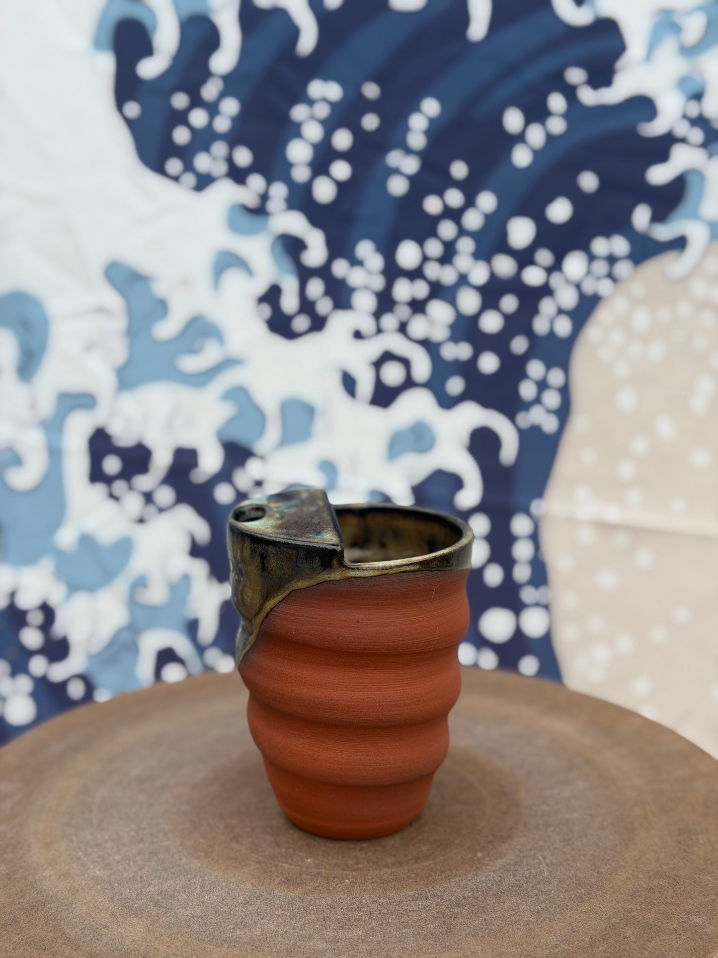 Red Swirl to-go mug | Small