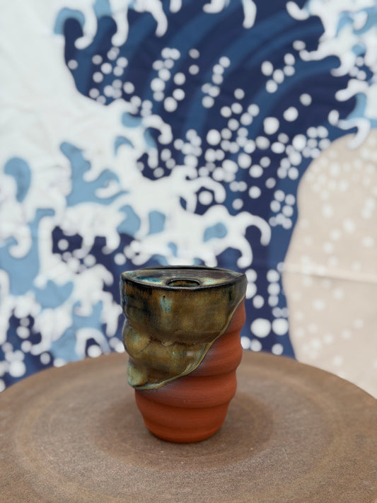 Red Swirl to-go mug | Small