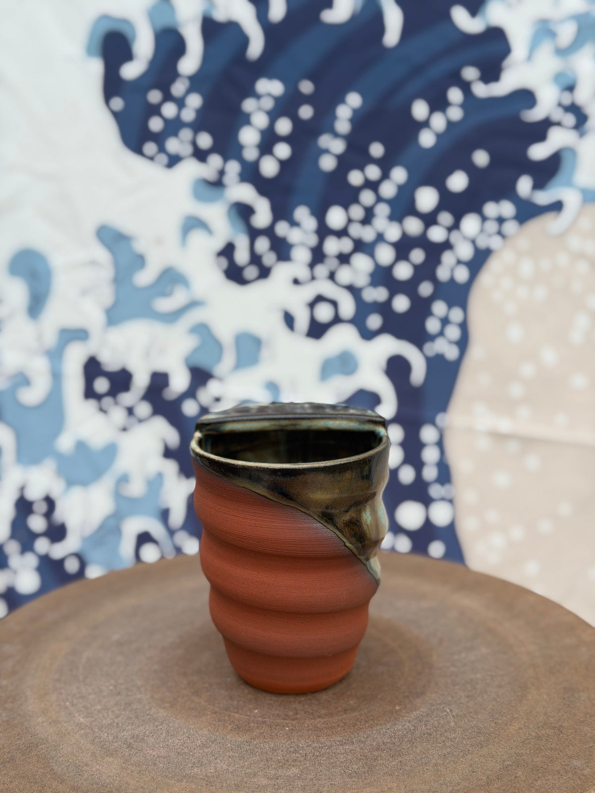 Red Swirl to-go mug | Small