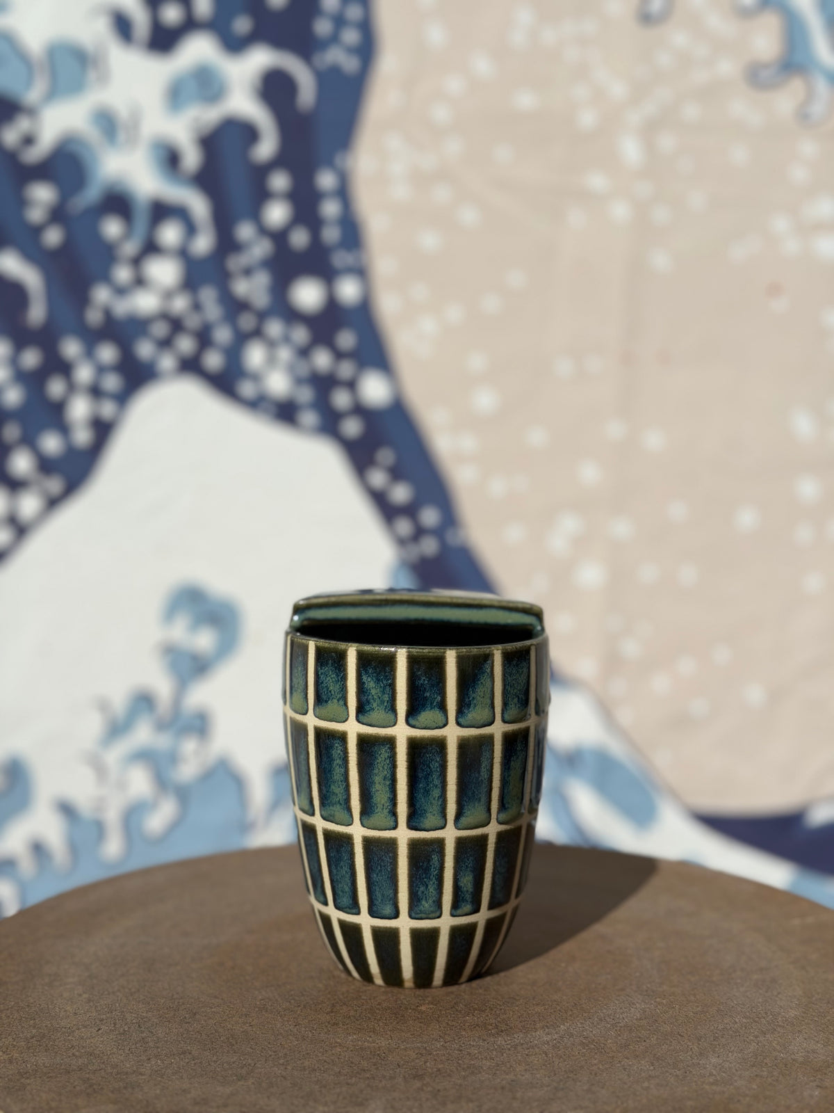 Green Tiles to-go mug | Small