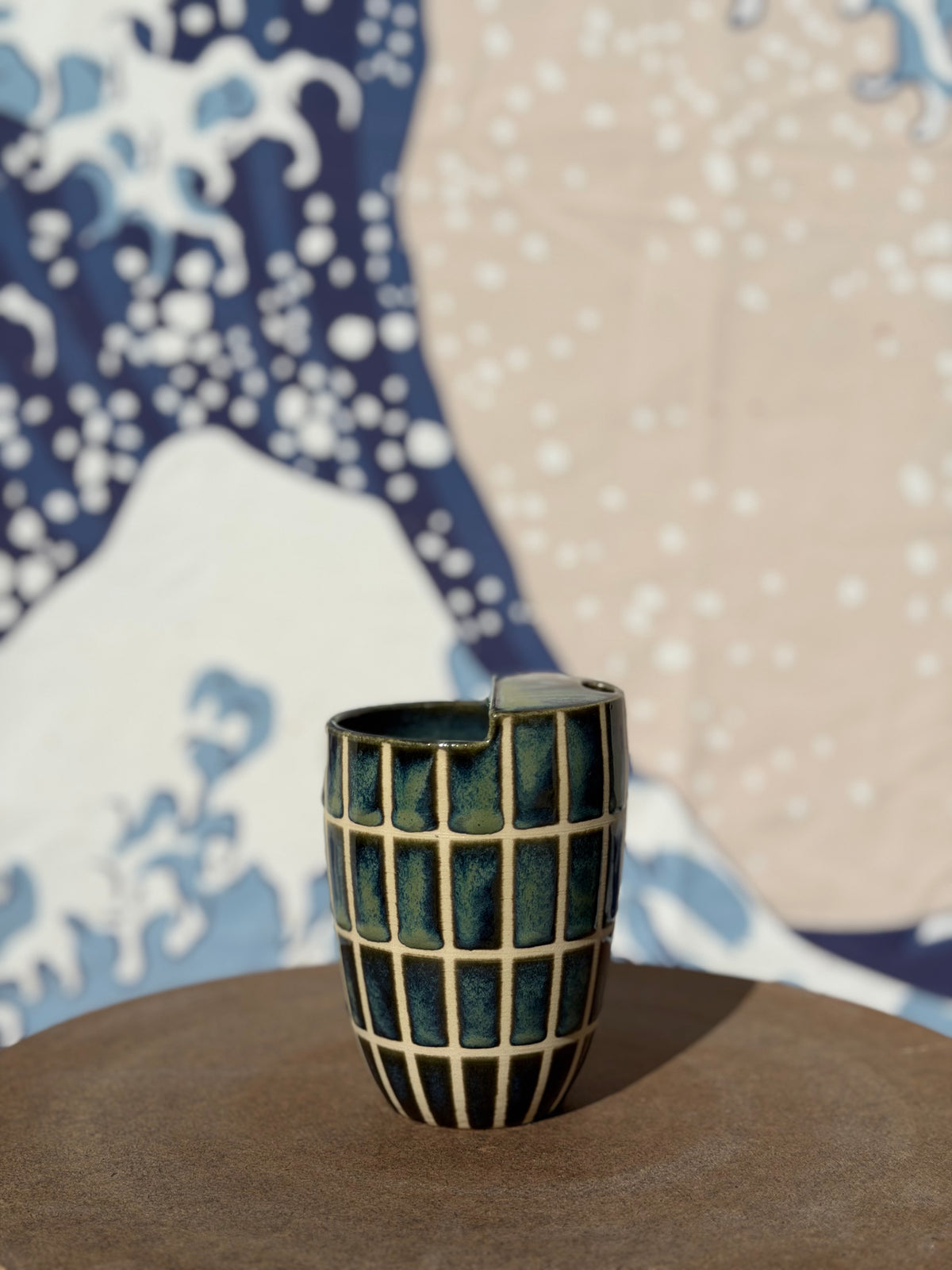 Green Tiles to-go mug | Small