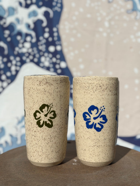 Hibiscius to-go mug | Tall