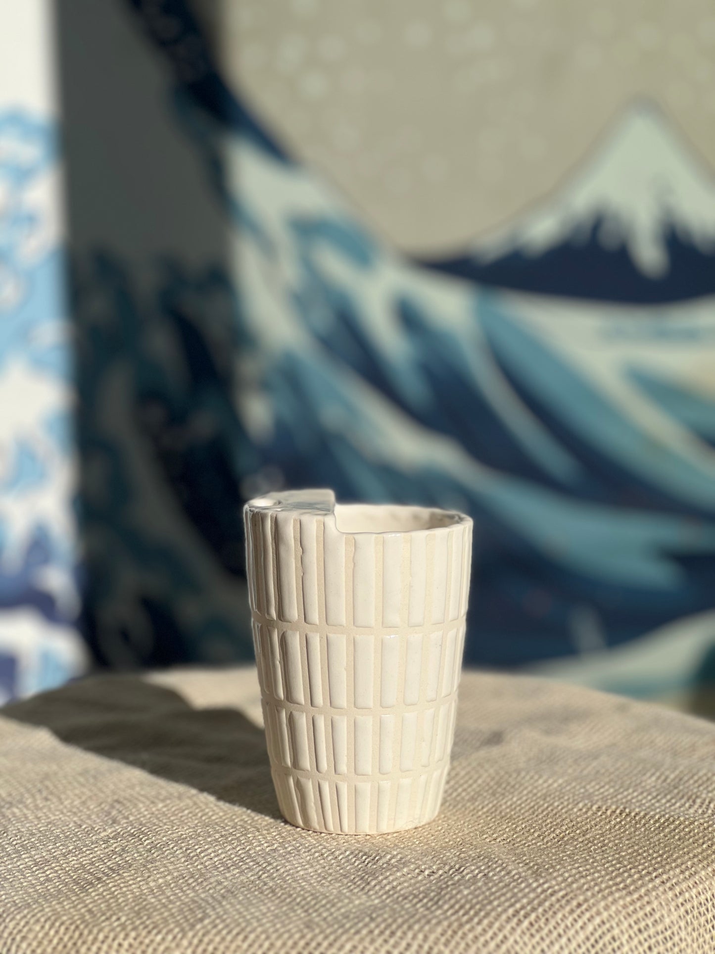 White Tiles to-go mug | Small